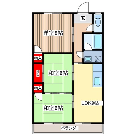 ロビンハイツの物件間取画像